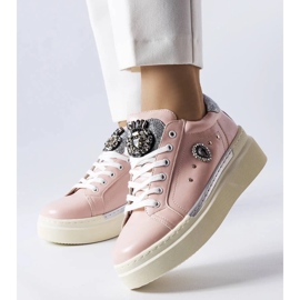 D/GMR Pink low wedge sneakers fra Cuillerier lyserød