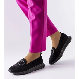 D/GMR Sorte slip-on sneakers fra Vincez