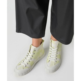 Kvinders grønne sneakers