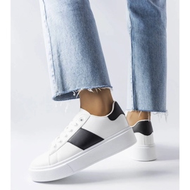 D/GMR Hvide sneakers med sort stribe fra Aurélie