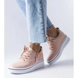 D/GMR Pink low wedge sneakers fra Mathieu lyserød