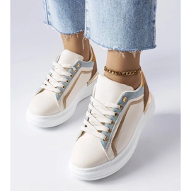 D/GMR Beige sneakers med tyk sål fra Soucy