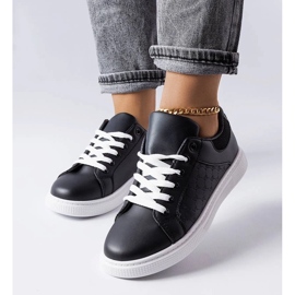 D/GMR Sorte sneakers med Dreux-prægning