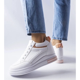 D/GMR Hvide sneakers med glitterindlæg fra Bonevil