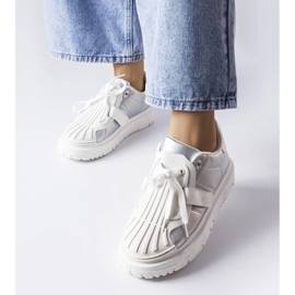 D/GMR Sølv sneakers på Binet platformen