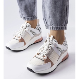 D/GMR Hvide og lyserøde sneakers fra Vincez