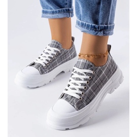 D/GMR Grå ternede sneakers fra McKeylor