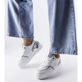 D/GMR Hvide sneakers på Tooele platformen