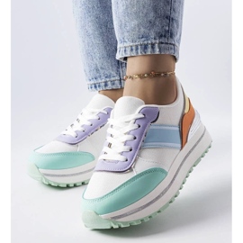 D/GMR Grønne sneakers med glitterindlæg fra Lang