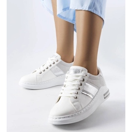 D/GMR Hvide sneakers med grå indlæg fra Deans