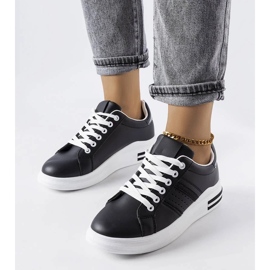 D/GMR Sorte platformssneakers fra Lanoie