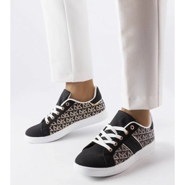 D/GMR Sorte sneakers dekoreret med Bolduc-monogrammet