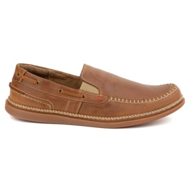 Olivier Mænds moccasins slip -on 314GT kamel brun