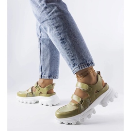 D/GMR Grønne sneakers på massiv sål fra Djurs