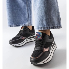 D/GMR Sorte sneakers på den tykke eneste ethel
