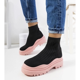 D/GMR Sorte og lyserøde high-top sneakers fra Marks