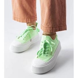 D/GMR Grønne sneakers med stretchy overdel fra Jardine