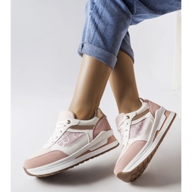 D/GMR Pink sneakers med mønstret indlæg fra Genovesee lyserød