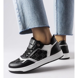 D/GMR Sorte sneakers dekoreret med Isidor-monogrammet