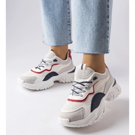 D/GMR Hvide sneakers med synlig slidbane fra Rosita