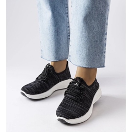D/GMR Sorte sneakers i stof fra Tommaso