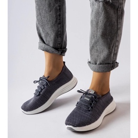 D/GMR Sneakers i gråt stof fra Tommaso