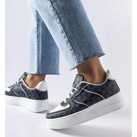 D/GMR Sorte sneakers dekoreret med Sands-monogrammet