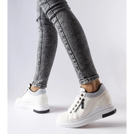 D/GMR Birmingham hvide wedge sneakers
