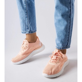 D/GMR Orange og hvide sneakers fra Nelson