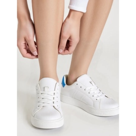 Blå damesneakers hvid