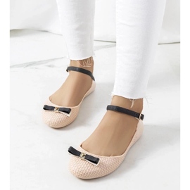 D/GMR Heather beige ballet lejligheder til kvinder