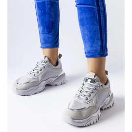 D/GMR Grå sneakers med en sølv Lodgeville accent