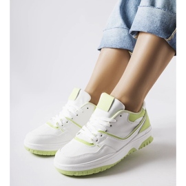D/GMR Barrette hvide og grønne sneakers