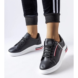 D/GMR Anaunia sorte sneakers med hvid sål