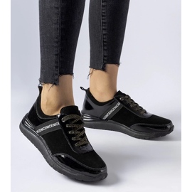 D/GMR Sorte Castelfidardo sneakers i læder
