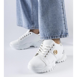 D/GMR Hvide sneakers med massiv Arpaia-sål