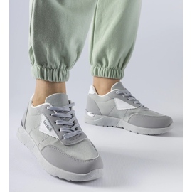 D/GMR Sneakers i gråt stof fra Geraldino