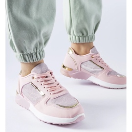 D/GMR Pink sneakers med pyntetråd fra Facondo lyserød