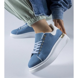 D/GMR Marineblå sneakers på Scuderlando platformen