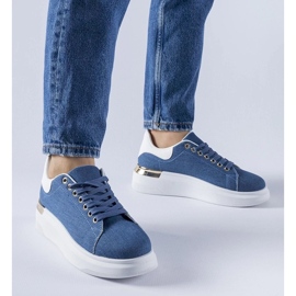 D/GMR Blå Scuderlando platform sneakers