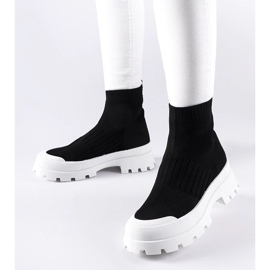 D/GMR Sorte sneakers med fleksibel overdel Varden