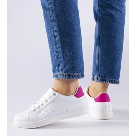 D/GMR Hvide og lyserøde Bourassa sneakers