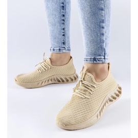 D/GMR Beige sneakers i stof fra Derek