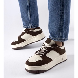 D/GMR Brune sneakers på Crim platformen