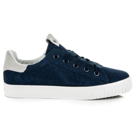 Ideal Shoes Sportssko på platformen blå