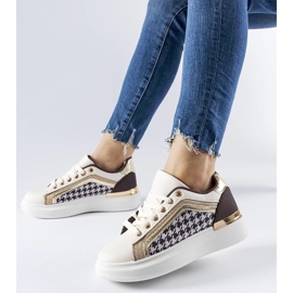 D/GMR Briercliff brune og beige glitter sneakers