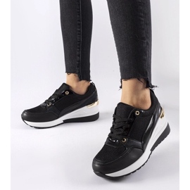 D/GMR Sorte Gauvin wedge sneakers