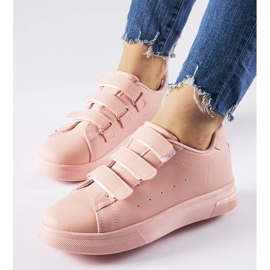 D/GMR Pink Paré sneakers med velcrolukning lyserød