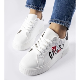 D/GMR Hvide sneakers på Montclair platformen