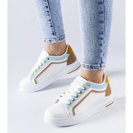 D/GMR Hvide og blå Mayfield sneakers